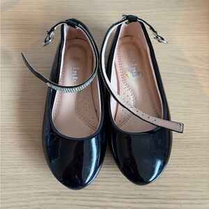 Link Shiny Black Kids Dress Shoes